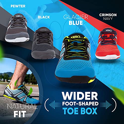 Xero Shoes Men's HFS Running Shoes Zero Drop, Lightweight & Barefoot Feel, Pewter, 11.5