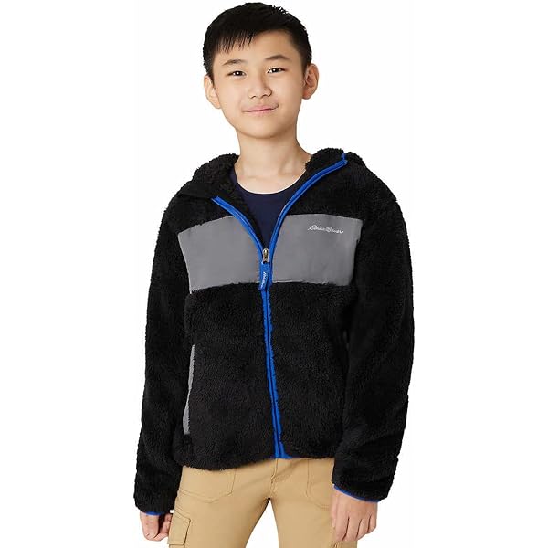 Amazon.com: Eddie Bauer Kids Youth High Pile Hooded Jacket (as1