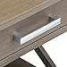 SIMPLIHOME Kitchener SOLID WOOD 21 inch wide Square Contemporary End Side Table in Farmhouse Grey with Storage, 1 Drawer and 1 Shelf, for the Living Room and Bedroom