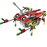 [ Motorial Alien Robot ] Robotic Building Set Block Toy ,Battery Motor Operated,3D Puzzle Design Alien Primate Robot Figure for kids and adults , Sturdy Enough , 122 parts （Burst Cicada)