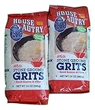 House Autry White Stone Ground Grits, Gluten-Free, 24 Oz. (Pack of 2)