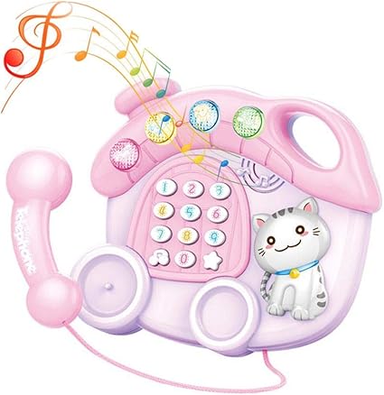 Ipenty Spielzeug Telefon Fruhen Lernspielzeug Lustige Multifunktionale Katze Musik Telefon Geschichte Maschine Fur Kinder Kleinkinder Amazon De Kuche Haushalt