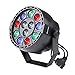 LED Par Lights, Blusmart 12 LED Disco DJ Stage Lights with Music-activated, Auto-run and DMX512 Control Mode, Different Colors Combinations of Red, Green, Blue and White, Multi-angle Rotating Holder