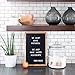 18 x 12 Inch Felt Letter Board - Changeable Letter Board, Black Felt Boards with 490 (340 3/4'' + 150 1'') Letters and Characters, Imported Oak Wooden Frame, Mounting Hook, Free Storage Bag R001