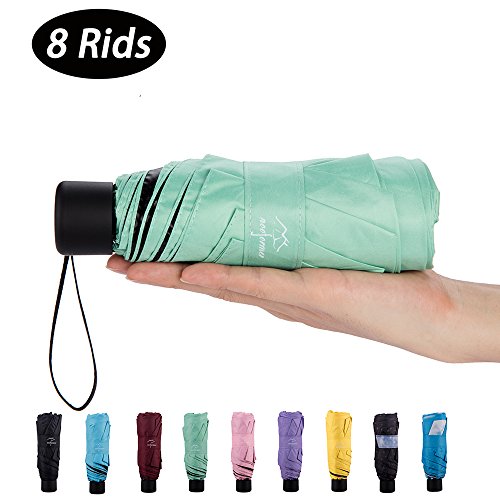 image for NOOFORMER Mini Travel Sun&rain Umbrella (6&8 Rids)- Light Compact Para