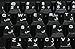 FARSI (PERSIAN) KEYBOARD STICKERS TRANSPARENT BACKGROUND WHITE LETTERS