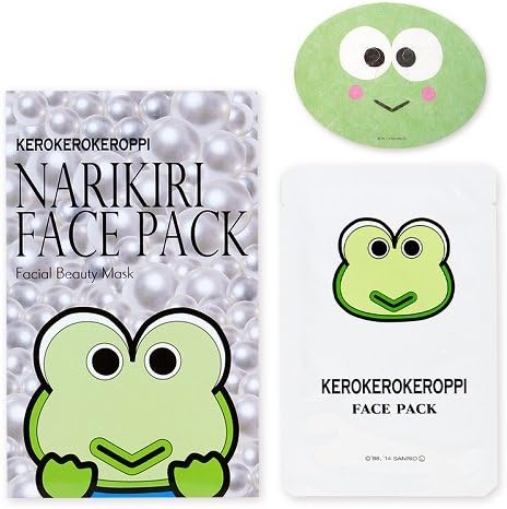 Face Mask Japan Narikiri Face Pack Facial Beauty Mask - Kerokerokeroppi Pearl (Harajuku Culture Pack)