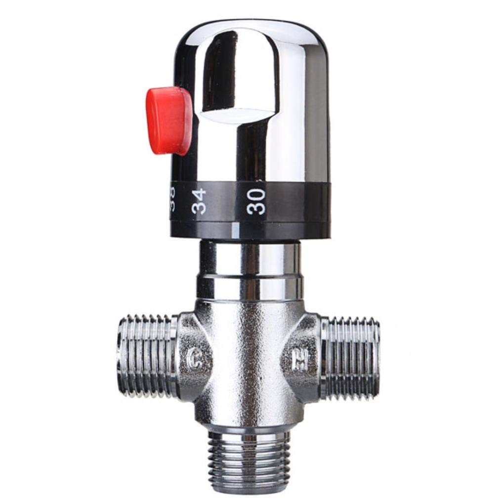 Buy 22mm Hot Cold Water Thermostatic Mixing Valve 3 Way Adjust