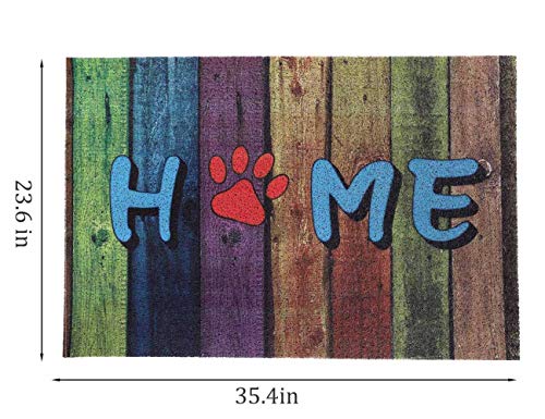 Darkyazi 23.6" x 35.4" Colorful Doormats Entrance Front Door Rug Funny Outdoors/Indoor/Bathroom/Kitchen/Bedroom/Entryway Floor Mats,Non-Slip Rubber (Home)