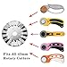 Rotary Cutter 45 mm Wave Rotary Blade(Pack of 10) Great Pinking Blade for Quilting,Scrap Booking,Leather,Vinyl etc (Quantity 10 Pieces, 45 mm Wave) (10 Pieces),Rotary Cutter Blades 45 mm