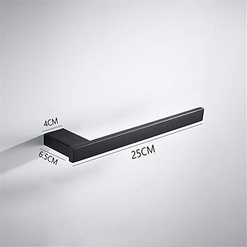 T-YSPJ Colgante de baño de acero inoxidable pintado negro ...