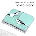 Laptop Sleeve 11.6 Inch, Egiant Water Resistant Protective Case Bag Compatible Mac Air 11, Mac 12 Retina, Chromebook 11.6, Stream 11, Surface pro 4 5 6, Computer Notebook Carrying Cases-Turquoise