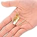 HangDone Picture Hangers 25-Pack Supports up to 30 lbs, Brass Plated