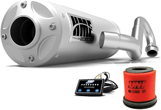 Amazon Com Hmf Polaris Scrambler 1000 Eps Xp 14 19 Titan Qs Silenciador De Escape Completo Efi Uni Automotive