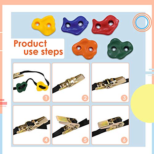 SEAAN Rock Climbing Holds for Trees Rock Climbing Holds for Kids Adults