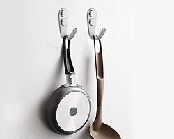 Mokife Coat Hooks Wall Mounted, 6 Pack Single Door