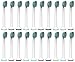 Oliver James Replacement Compact Toothbrush Heads Compatible with Philips Sonicare ProResults, 20 pcs, 2 Series Plaque Control 3 Series Gum Health DiamondClean EasyClean FlexCare HealthyWhite Essence+