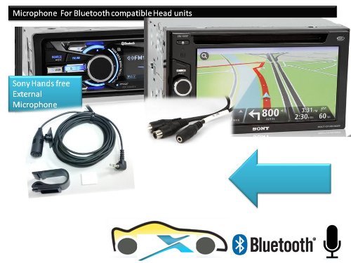 Xtenzi External Bluetooth Microphone Mic Assembly For Sony Xplode Car DVD Nvigtion MEX BT