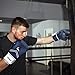 Trideer Pro Grade Boxing Gloves for Men & Women, Kickboxing Bagwork Gel Sparring Training Gloves, Muay Thai Style Punching Bag Mitts, Fight Gloves (Midnight & Blue, 16 oz)