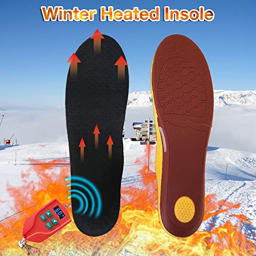 Verwarmbare thermische binnenzool, inlegzolen met batterijmodus en afstandsbediening, 3 temperatuuraanpassing… - Image 6