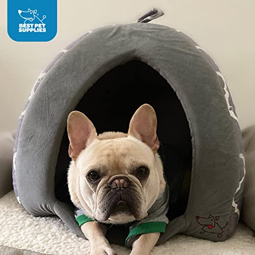 Pet TentSoft Bed for Dog and Cat by Best Pet Supplies Gray Lattice