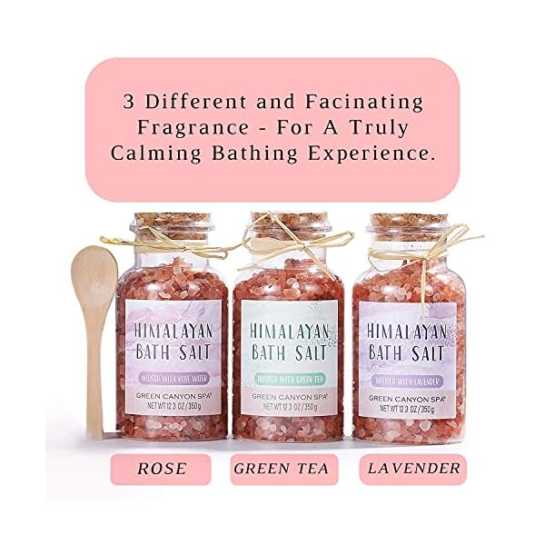 Pink-Himalayan-Bath-Salt-Gift-Set-with-Rose-Essential-Oil-Moisturize-Foot-Lotion-Body-Foot-Soak-for-Cleanse-Revitalize-and-Soothes-Skin-3-350g-Foot-Salts-Relaxing-Spa-Gift-for-Women Himalayan Bath Salts Foot Soaks Gift Set with Rose Essential Oil & Moisturize Foot Lotion, Relaxing Spa Gift for Women…