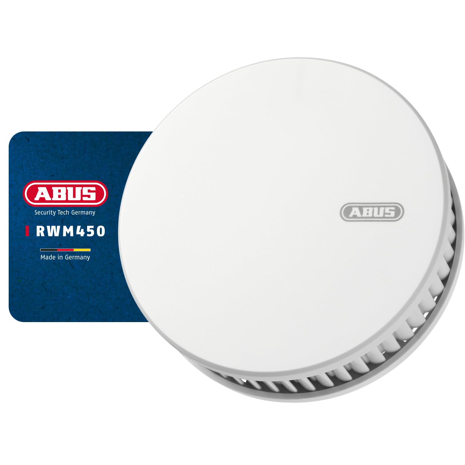 ABUS RWM450 wireless smoke detector – heat detector with 12-year battery – 15 detectors can be networked – Q-label & DIN EN14604 certified – suitable for kitchens – white