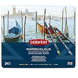 Derwent Water Color Pencils, Watercolor, Drawing, Art, 24-Pack (32883)