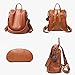 Women Backpack PU leather Purse Waterproof Anti-theft Rucksack Lightweight School Shoulder Bag