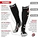 Sport 4 Season Compression Socks for men 10-20-30 mmHg - Graduated Black Edema Reduction Varicose Vein For Nurses Diabetic Lymphedema Feet