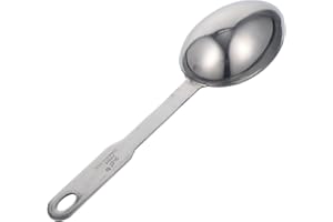 KALLORY 1/3 Cup Scoop Stainless Steel Measuring Spoon with Lightweight and Accurate Scale Design for Coffee Shops and Kitchen