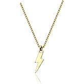Your Always Charm Lightning Bolt Pendant Necklace Hip Hop Inspired Jewelry for Men Cool Streetwear Chain Trendy Fashion Necklace Gift