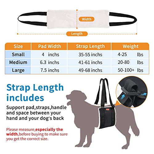 4120 lbs Dog Lift Harness Adjustable Dog Sling for Large Dogs Lift