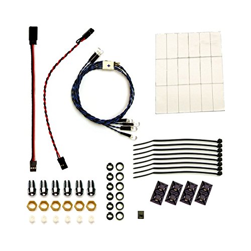 RC Lights 10061 Prewired 6 Led Head Amber Fog & Tail Lght 5mm 6/18