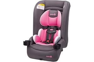 Safety 1st Jive 2-in-1 Convertible Car Seat, Rear Facing Car Seats for Babies (5-40 lbs, 19-40"), Forward Facing Carseat for Toddlers (22-65 lbs, 29-49"), Carbon Rose