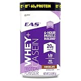 EAS Whey + Casein Protein Powder, Chocolate, 2 Pound