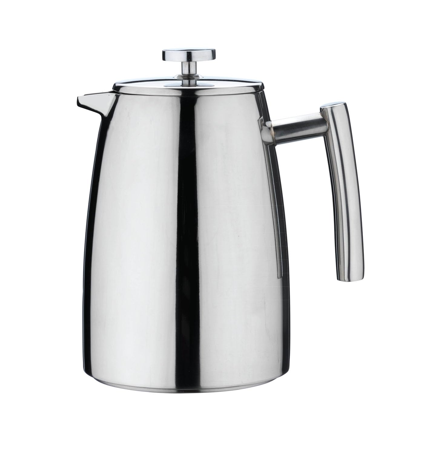Café Stal HFD-16 Belmont 16 Cup Double Walled Cafetiere Coffee Maker, Mirror Finish, 2 Litre