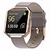 Henoda for Fitbit Blaze Bands Leather Small Large Strap Smart Fitness Watch Band Women Men (A Oxford Tan and Rose Gold Frame, S/P Size)