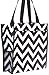 Chevron Tote Bag (Black)