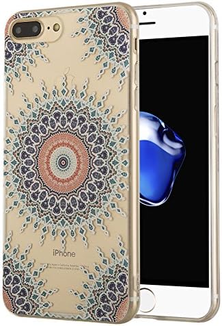 iPhone 7 Plus Case, ZKDT Totem Series Ultra-thin Clear Soft TPU Protective Case with Totem Pattern Back Cover for iPhone 7 Plus 5.5" (Dandelion)