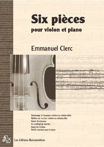 Six pièces pour violon et piano
