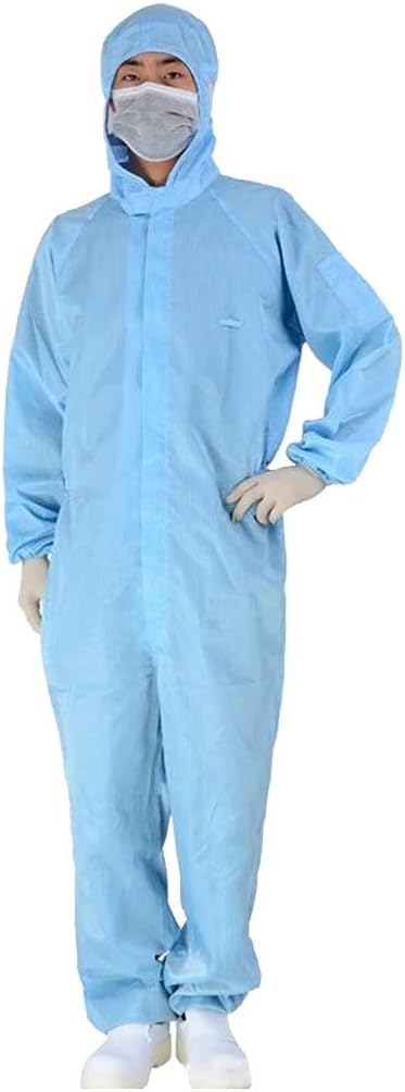 ZOMUSAR Unisex Coverall Chemical Hazmat Isolation Suit Disposable Protective Clothing New S-XXXL