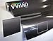 VViViD Auto Emblem Vinyl Wrap, Black Carbon Fiber 11.8 Inches x 4 Inches Sheets (x2)