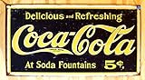 Coke – Weathered 1910 Logo Tin Sign 16 x 9in