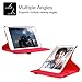 Fintie Rotating Case for iPad Mini 4-360 Degree Rotating Stand Case with Smart Cover Auto Sleep/Wake Feature for iPad Mini 4 (2015 Release), Red