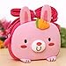 Cafurty Super Cute 3D Rabbit Design Children Cartoon Messenger Bag Kids Shoulder Bag Crossbody Handbag - Pink