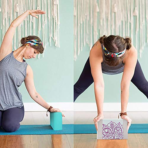 HolaHatha Yoga Block, 9’’x6’’x3’’ EVA Foam Block to Support and Deepen Poses, Improve Strength and Flexibility, Great for Yoga, Pilates, Workout, Fitness & Gym (Green, 9"x6"x3") - Thumbnail 3