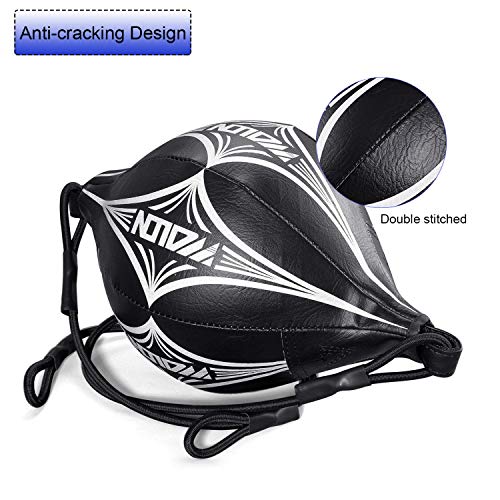 image for OPLIY Double End Ball, Leather Boxing Speed Ball with Pump Speed Dodge