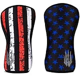 Bear KompleX Compression Knee Sleeves, Fitness, and Support for Workouts and Running, 1 Pair for Crossfit Training, Weightlifting, Squats, and Gym Use, 5 or 7 Millimeter Thick, for Men and Women
