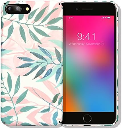 Iphone 8 Plus Case，Iphone 7 Plus Case，YIIKII [Nature Series] Slim Fit &amp; Shockproof Hard Back Case for Iphone 8 Plus/7 Plus, Support Wireless Charge (Nature Series-A)